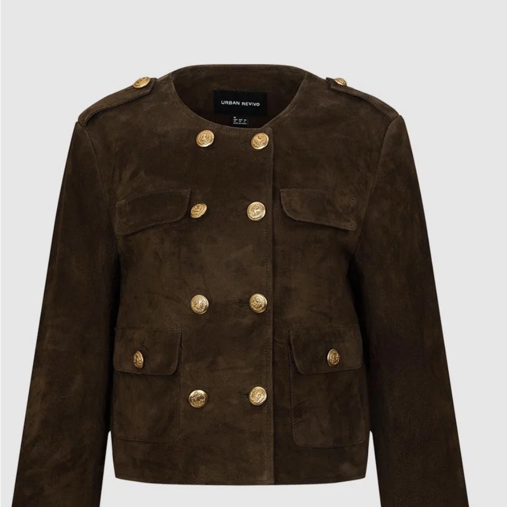 Elegant Brown Double-Breasted Women's Blazer Never worn!!!